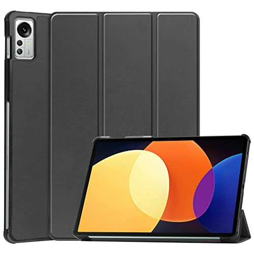 Kepuch Custer Hülle für Xiaomi Pad 5 Pro 12.4 2022,Smart PU-Leder Hüllen Schutzhülle Tasche Case Cover für Xiaomi Pad 5 Pro 12.4 2022 - Schwarz von Kepuch