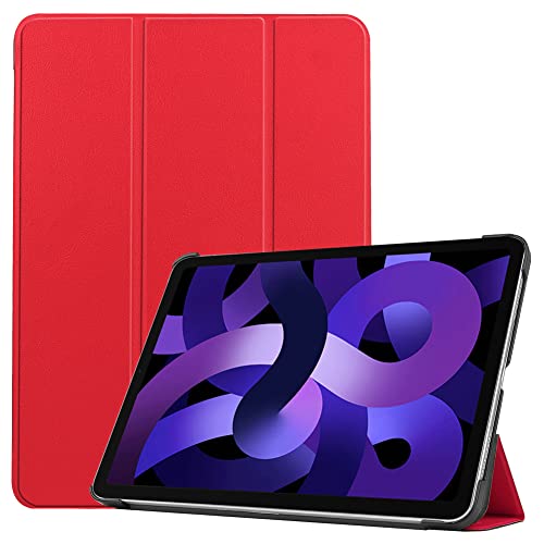 Kepuch Custer Hülle für iPad Air 5 2022/4 2021 10.9",Smart PU-Leder Hüllen Schutzhülle Tasche Case Cover für iPad Air 5 2022/4 2021 10.9" - Rot von Kepuch