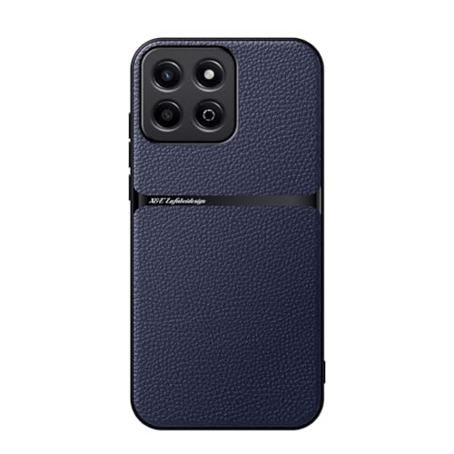 Kepuch Hülle für Honor 200 Smart/Honor X7c/Honor 60 Plus - Hüllen Case Eingebaute Metallplatte Litschi Grano - Blau Kepuch Hülle für Honor 200 Smart/Honor X7c/Honor 60 Plus - Hüllen Case Eingebaute Metallplatte Litschi Grano - Blau von Kepuch