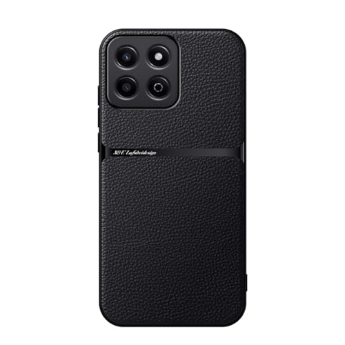 Kepuch Hülle für Honor 200 Smart/Honor X7c/Honor 60 Plus - Hüllen Case Eingebaute Metallplatte Litschi Grano - Schwarz Kepuch Hülle für Honor 200 Smart/Honor X7c/Honor 60 Plus - Hüllen Case Eingebaute Metallplatte Litschi Grano - Schwarz von Kepuch