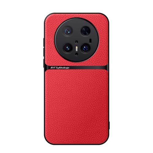Kepuch Hülle für Huawei Mate 70 Pro - Hüllen Case Eingebaute Metallplatte Litschi Grano - Rot Kepuch Hülle für Huawei Mate 70 Pro - Hüllen Case Eingebaute Metallplatte Litschi Grano - Rot von Kepuch