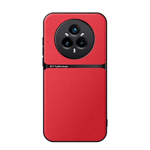 Kepuch Hülle für Realme 14 Pro 5G Intl - Hüllen Case Eingebaute Metallplatte Litschi Grano - Rot Kepuch Hülle für Realme 14 Pro 5G Intl - Hüllen Case Eingebaute Metallplatte Litschi Grano - Rot von Kepuch