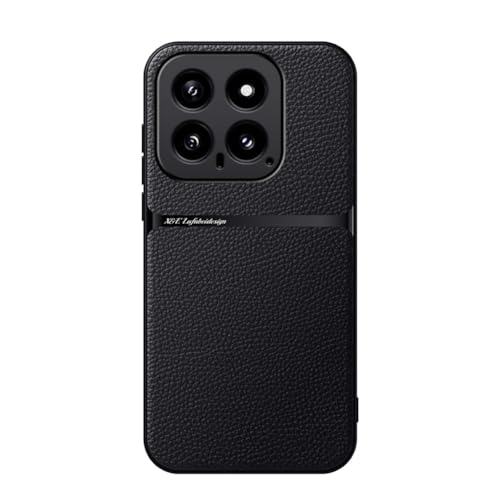 Kepuch Hülle für Xiaomi 14 - Hüllen Case Eingebaute Metallplatte Litschi Grano - Schwarz Kepuch Hülle für Xiaomi 14 - Hüllen Case Eingebaute Metallplatte Litschi Grano - Schwarz von Kepuch