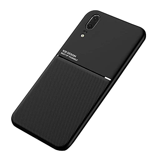 Kepuch Mowen Hülle Hüllen Case Eingebaute Metallplatte für Huawei P20 - Schwarz von Kepuch