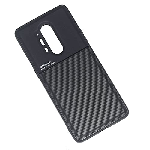 Kepuch Mowen Hülle Hüllen Case Eingebaute Metallplatte für Oneplus 8 Pro - Schwarz von Kepuch