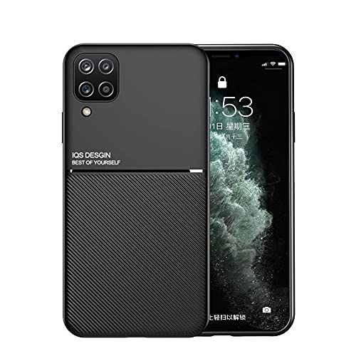 Kepuch Mowen Hülle Hüllen Case Eingebaute Metallplatte für Samsung Galaxy A42 5G - Schwarz von Kepuch