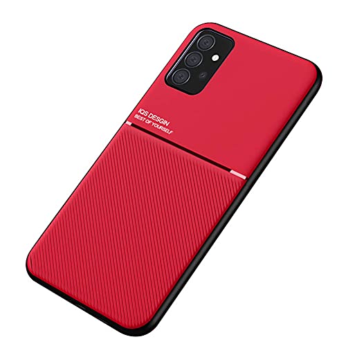 Kepuch Mowen Hülle Hüllen Case Eingebaute Metallplatte für Samsung Galaxy A52 5G - Rot von Kepuch