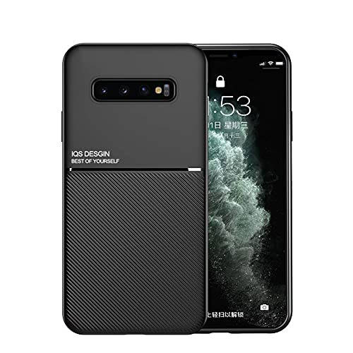 Kepuch Mowen Hülle Hüllen Case Eingebaute Metallplatte für Samsung Galaxy S10 - Schwarz von Kepuch