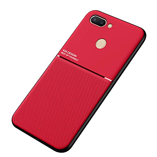 Kepuch Mowen Hülle Hüllen Case Eingebaute Metallplatte für Xiaomi 8 Lite - Rot von Kepuch