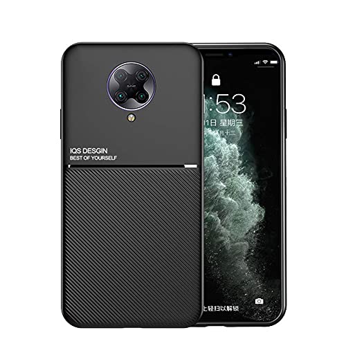 Kepuch Mowen Hülle Hüllen Case Eingebaute Metallplatte für Xiaomi Redmi K30 Pro/Poco F2 Pro - Schwarz von Kepuch