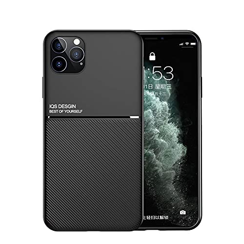 Kepuch Mowen Hülle Hüllen Case Eingebaute Metallplatte für iPhone 12/12 Pro 6.1" - Schwarz von Kepuch