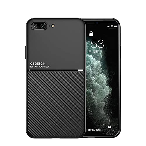 Kepuch Mowen Hülle Hüllen Case Eingebaute Metallplatte für iPhone 7 iPhone 8 - Schwarz von Kepuch