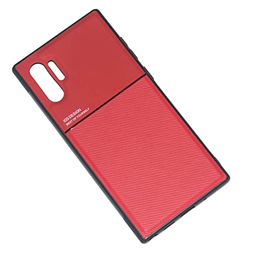 Kepuch Quartz Hülle Hüllen Case Eingebaute Metallplatte für Samsung Galaxy Note 10+/10 Plus - Rot von Kepuch