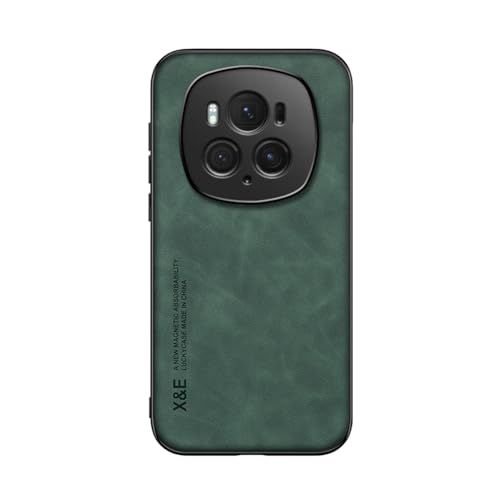 Kepuch Silklike Hülle für Honor Magic 6 Pro - Hüllen Case Eingebaute Metallplatte für Honor Magic 6 Pro - Grün von Kepuch