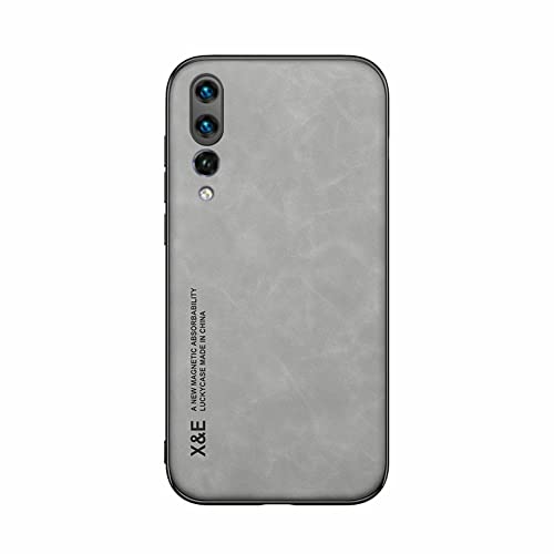 Kepuch Silklike Hülle für Huawei P20 Pro - Hüllen Case Eingebaute Metallplatte für Huawei P20 Pro - Grau von Kepuch