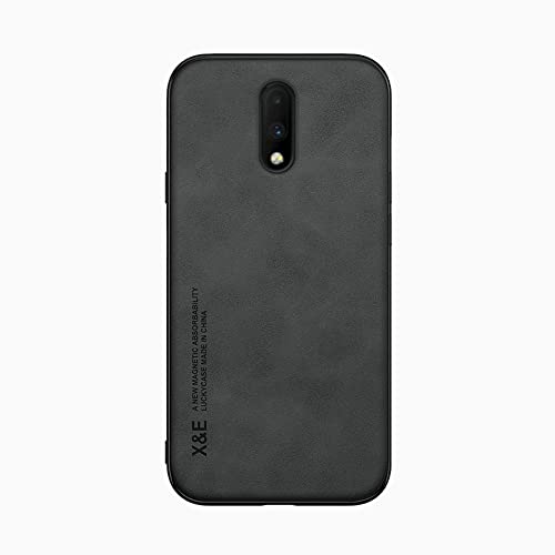 Kepuch Silklike Hülle für Oneplus 7 - Hüllen Case Eingebaute Metallplatte für Oneplus 7 - Schwarz von Kepuch