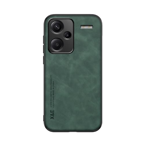 Kepuch Silklike Hülle für Redmi Note 13 Pro+ - Hüllen Case Eingebaute Metallplatte für Redmi Note 13 Pro+ - Grün von Kepuch