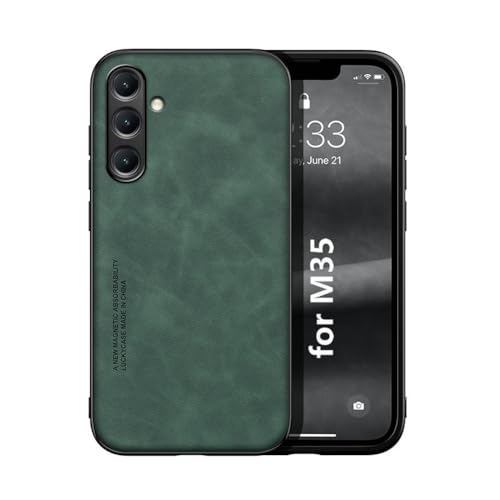 Kepuch Silklike Hülle für Samsung Galaxy M35 - Hüllen Case Eingebaute Metallplatte für Samsung Galaxy M35 - Grün Kepuch Silklike Hülle für Samsung Galaxy M35 - Hüllen Case Eingebaute Metallplatte für Samsung Galaxy M35 - Grün von Kepuch