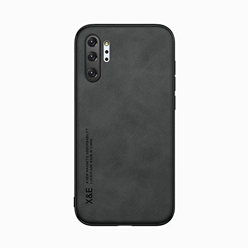 Kepuch Silklike Hülle für Samsung Galaxy Note 10+ - Hüllen Case Eingebaute Metallplatte für Samsung Galaxy Note 10+ - Schwarz von Kepuch