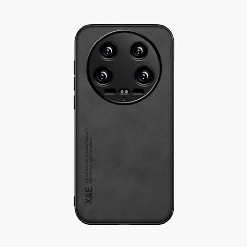 Kepuch Silklike Hülle für Xiaomi 14 Ultra - Hüllen Case Eingebaute Metallplatte für Xiaomi 14 Ultra - Schwarz von Kepuch