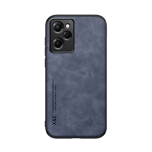 Kepuch Silklike Hülle für Xiaomi Poco X5 Pro 5G/Redmi Note 12 Pro Speed - Hüllen Case Eingebaute Metallplatte für Xiaomi Poco X5 Pro 5G/Redmi Note 12 Pro Speed - Blau von Kepuch