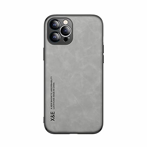 Kepuch Silklike Hülle für iPhone 12 Pro 6.1" - Hüllen Case Eingebaute Metallplatte für iPhone 12 Pro 6.1" - Grau von Kepuch