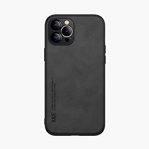 Kepuch Silklike Hülle für iPhone 12 Pro 6.1" - Hüllen Case Eingebaute Metallplatte für iPhone 12 Pro 6.1" - Schwarz von Kepuch