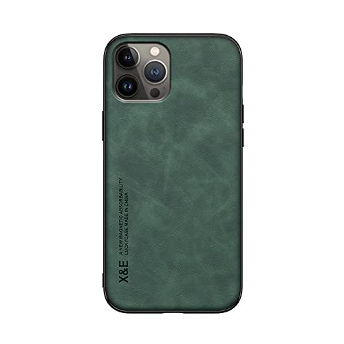 Kepuch Silklike Hülle für iPhone 14 - Hüllen Case Eingebaute Metallplatte für iPhone 14 - Grün von Kepuch