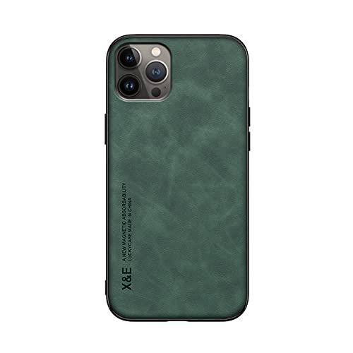 Kepuch Silklike Hülle für iPhone 14 Plus - Hüllen Case Eingebaute Metallplatte für iPhone 14 Plus - Grün von Kepuch