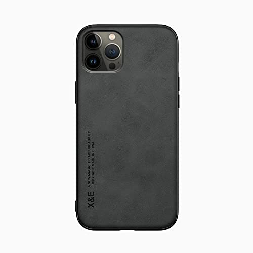 Kepuch Silklike Hülle für iPhone 14 Plus - Hüllen Case Eingebaute Metallplatte für iPhone 14 Plus - Schwarz von Kepuch