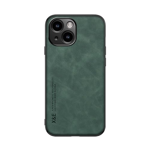 Kepuch Silklike Hülle für iPhone 15 - Hüllen Case Eingebaute Metallplatte für iPhone 15 - Grün von Kepuch