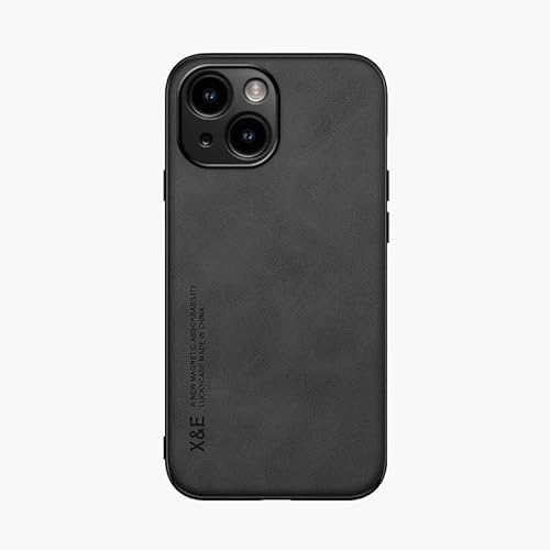 Kepuch Silklike Hülle für iPhone 15 - Hüllen Case Eingebaute Metallplatte für iPhone 15 - Schwarz von Kepuch