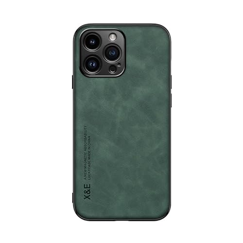 Kepuch Silklike Hülle für iPhone 15 Plus - Hüllen Case Eingebaute Metallplatte für iPhone 15 Plus - Grün von Kepuch