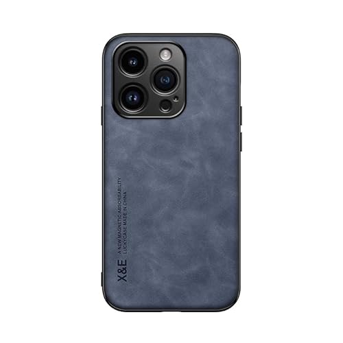 Kepuch Silklike Hülle für iPhone 15 Pro - Hüllen Case Eingebaute Metallplatte für iPhone 15 Pro - Blau von Kepuch