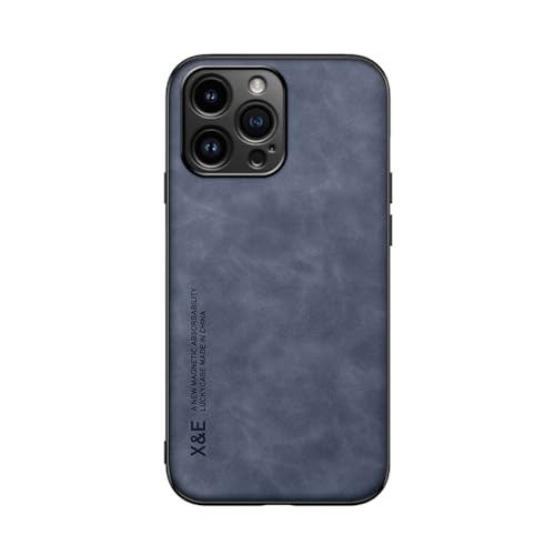 Kepuch Silklike Hülle für iPhone 15 Pro Max - Hüllen Case Eingebaute Metallplatte für iPhone 15 Pro Max - Blau von Kepuch