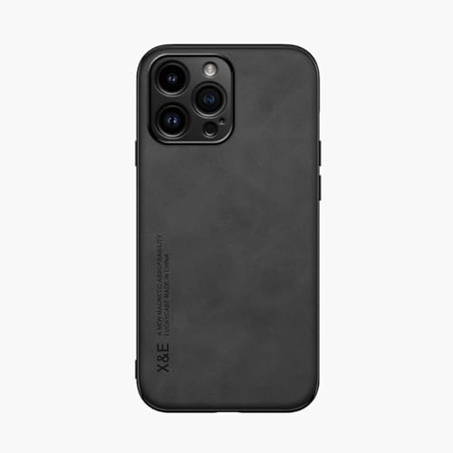 Kepuch Silklike Hülle für iPhone 15 Pro Max - Hüllen Case Eingebaute Metallplatte für iPhone 15 Pro Max - Schwarz von Kepuch