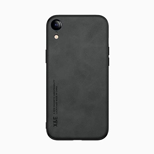 Kepuch Silklike Hülle für iPhone XR - Hüllen Case Eingebaute Metallplatte für iPhone XR - Schwarz von Kepuch