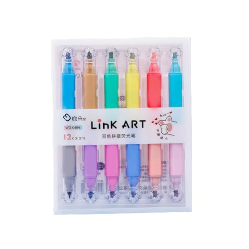 Keratobleem 6er Pack Textmarker, 12 Assorted Farben Highlighter Pen Marker,Abnehmbarem Design, Aesthetic Marker Stifte Textmarker Set mit süßen Katzenpfoten-Kappen,Ideal für Büro,Schule Keratobleem 6er Pack Textmarker, 12 Assorted Farben Highlighter Pen Marker,Abnehmbarem Design, Aesthetic Marker Stifte Textmarker Set mit süßen Katzenpfoten-Kappen,Ideal für Büro,Schule von Keratobleem