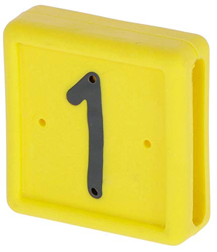 Fußbandnummer, 1-stellig, Nr. 1 - gelb, 10 St. von Kerbl