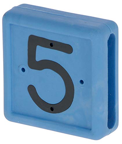 Fußbandnummer, 1-stellig, Nr. 5 - blau, 10 St. von Kerbl