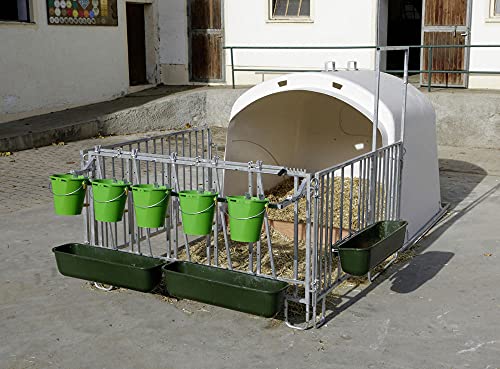 Kerbl 14539 Premium XL circircalfhouse mit Fanggitter, 238cm x 223cm x 189cm von Kerbl