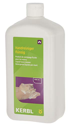 KERBL Handreiniger flüssig (Handwaschlotion 1000 ml, 24 x 9 x 7 cm Handreinigungsmittel mit Citrus-Duft) 151180 von Kerbl