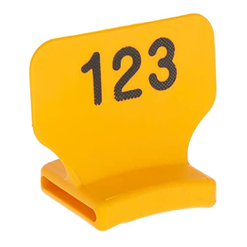 Kerbl 208435 Stehend Nummernblock, Nummer 101-125, Gelb von Kerbl