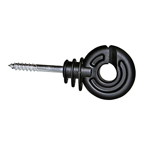 Kerbl 44306/1207 Kompakt Kurze Stütze Ringisolator, Schwarz von Kerbl