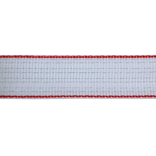 Kerbl Band Topline Plus, 200m, 20mm, weiß/rot, 5 x 0,3mm TriCOND von Kerbl