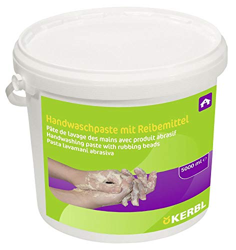 Kerbl Handwaschpaste aus Holzmehl (sandlose Waschpaste, hautfreundlich, umweltneutrales Naturreibemittel, Inhalt 5000 ml, für mittlere bis Starke Verschmutzungen) 151171 von Kerbl