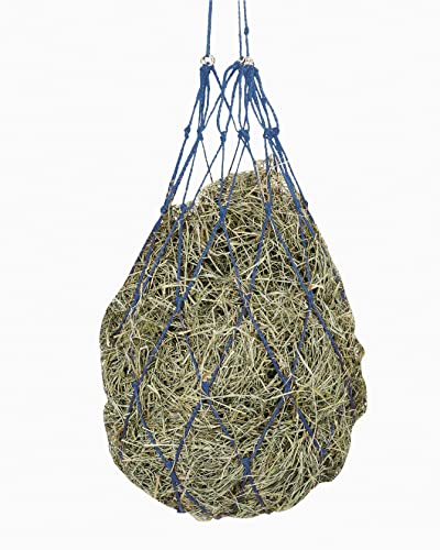 Kerbl Heunetz Heuraufe Beschäftigungsnetz Heusack Futternetz, Maschen 10 x 10 cm, Blau von Kerbl