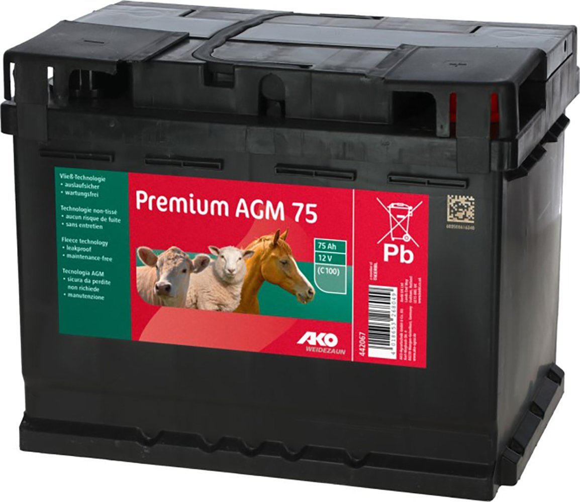 Kerbl Kerbl AKO Premium AGM Batterie, 75 AH (C100), 442067 Batterie von Kerbl