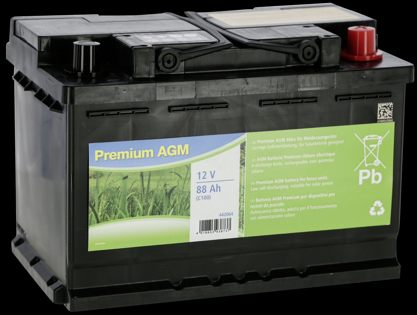 Kerbl Kerbl Premium AGM Batterie 88 AH (C100), hohe Leistungsfähigkeit, Batterie von Kerbl