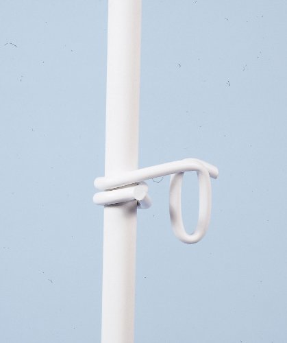 Kerbl Kunststoffpfahl Rund mit/ohne Tritt 108cm 10 Stück, passende Ösen 25 Stück von Kerbl